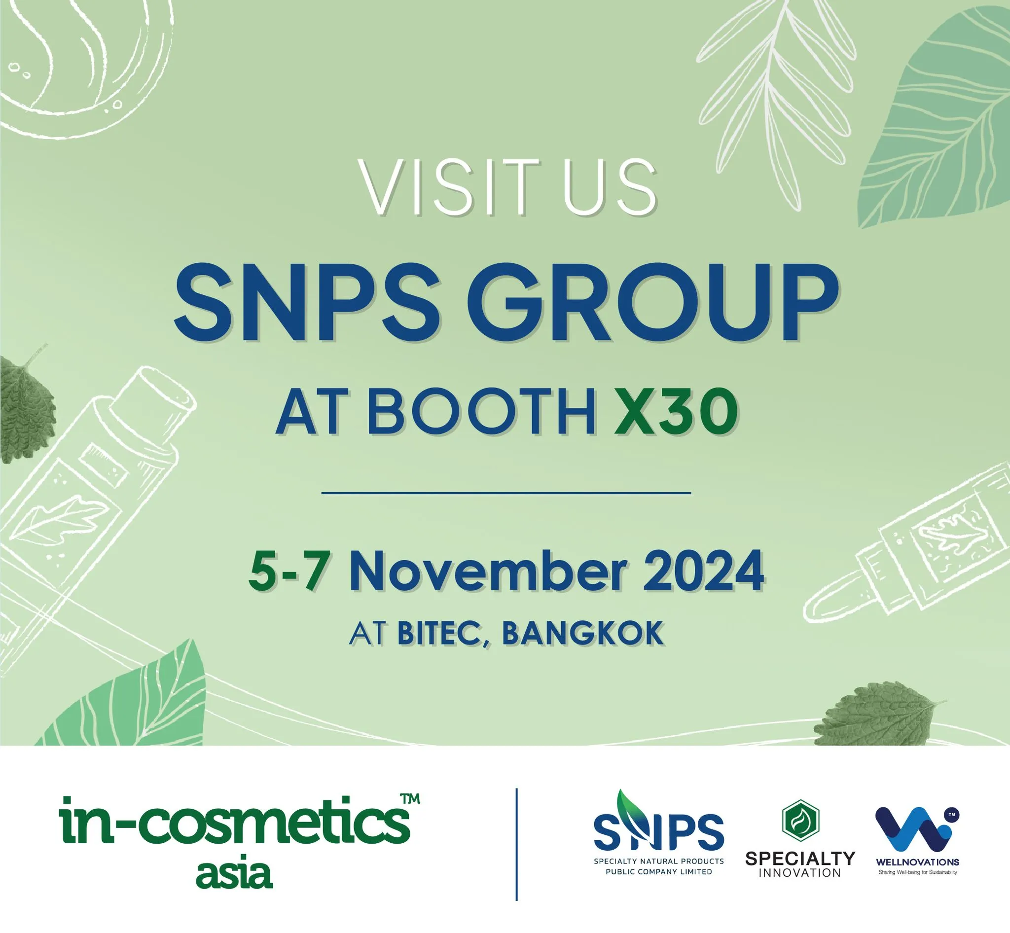 Specialty Natural Products will be attending in-cosmetics asia 5th – 7th November 2024 !